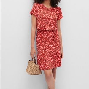 Flounce-Hem Fit-and-Flare Dress